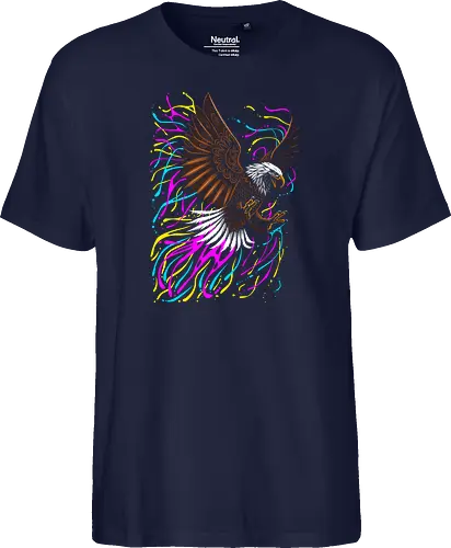 Tribal eagle splashing