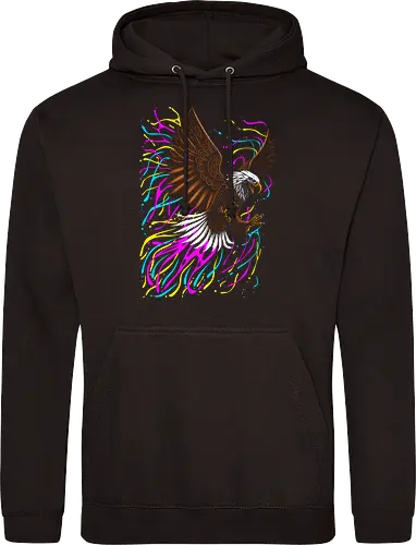 Tribal eagle splashing