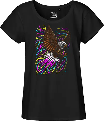 Tribal eagle splashing