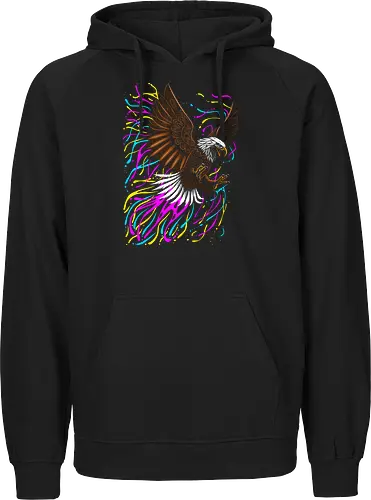 Tribal eagle splashing