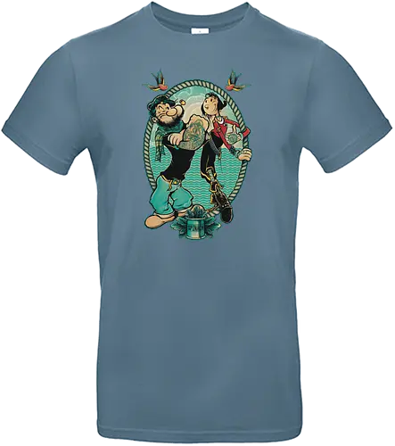 Me and my lady - popeye, olive, sailor, popeye the sailor man, cartoon, comic, love - Standard T-Shirt