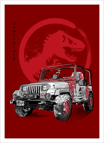 Jeep Wrangler YJ Sahara sumi e