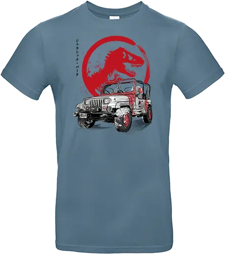 Jeep Wrangler YJ Sahara sumi e - jurassic, dino, kanji, park - Standard T-Shirt