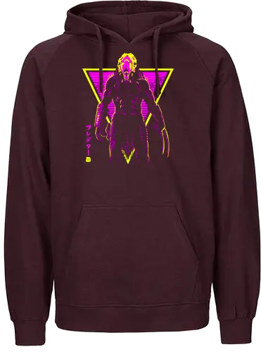 Retro predator - neon, predator, prey, horror - Fairtrade Hoodie