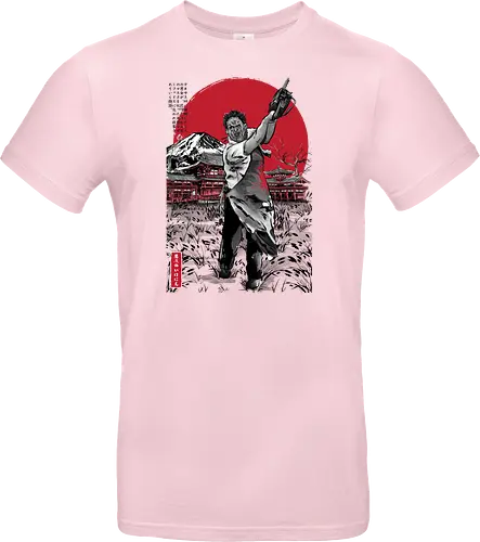 Leatherface in Japan sumi-e