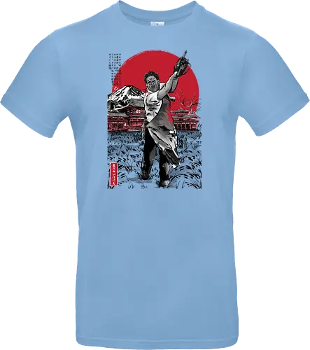 Leatherface in Japan sumi-e