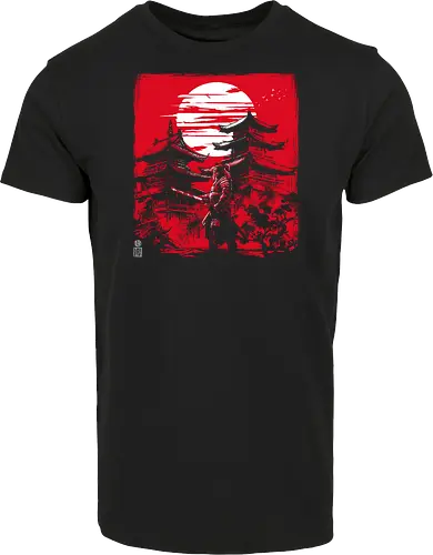 Samurai warrior in feudal Japan - japan, samurai, temple, shrine - Hausmarke Shirt