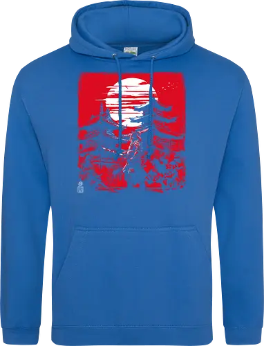 Samurai warrior in feudal Japan - japan, samurai, temple, shrine - Standard Hoodie