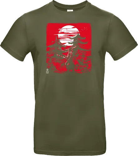 Samurai warrior in feudal Japan