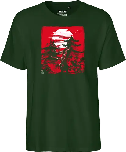 Samurai warrior in feudal Japan - japan, samurai, temple, shrine - Fairtrade T-Shirt