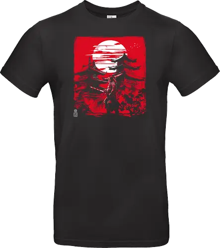 Samurai warrior in feudal Japan - japan, samurai, temple, shrine - Standard T-Shirt