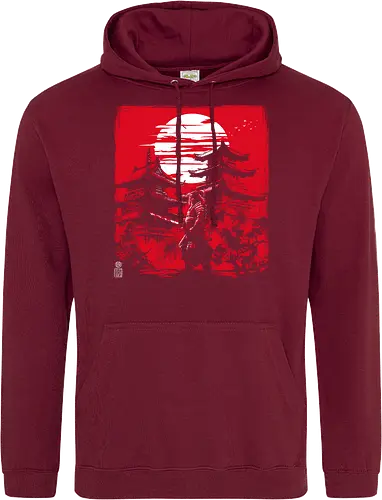 Samurai warrior in feudal Japan - japan, samurai, temple, shrine - Standard Hoodie