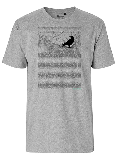 Nevermore - Poe, edgar allen poe, Novel, raven, Poetry, LiConsole - Fairtrade T-Shirt