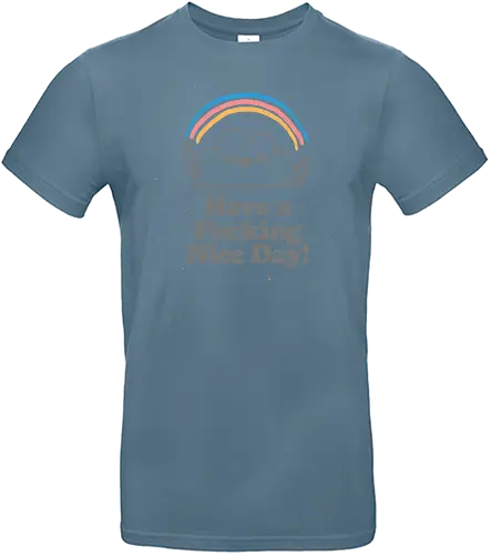 Have a nice day - Gruss, regenbogen, rainbow, Have a nice day, wish, fuck you - Standard T-Shirt