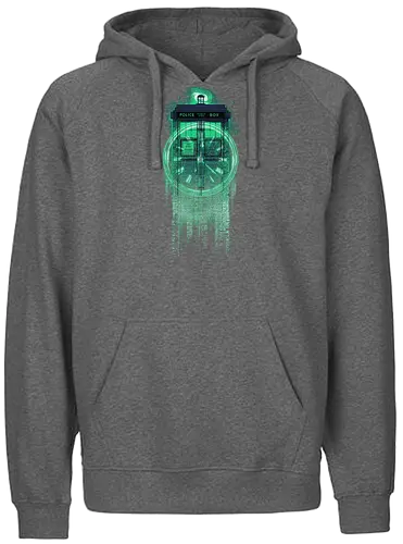 Tardis Matrix - Doctor, drwho, tardis, Doctor, bbc - Fairtrade Hoodie