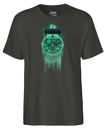 Tardis Matrix - Doctor, drwho, tardis, Doctor, bbc - Fairtrade T-Shirt