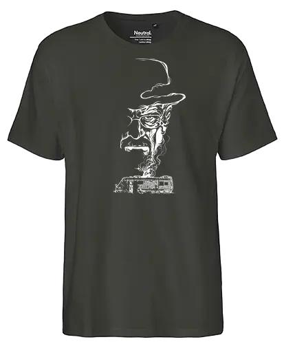 Heisenberg Smoke - heisenberg, serie, meth, crystal meth, walter, white, brking bad - Fairtrade T-Shirt