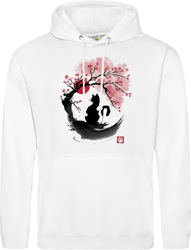 Sakura cat sumi e