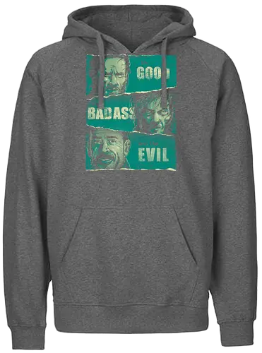 The Good, The Badass and the Evil - walking, zombie, horror, serie, good, bad, ugly, western, mashup, dd - Fairtrade Hoodie