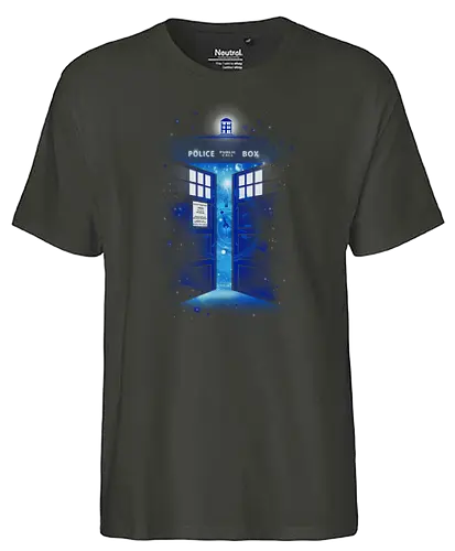 Time Gate - doctor, who, bbc, tardis, time machine - Fairtrade T-Shirt