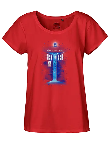 Time Gate - doctor, who, bbc, tardis, time machine - Fairtrade Girl Shirt