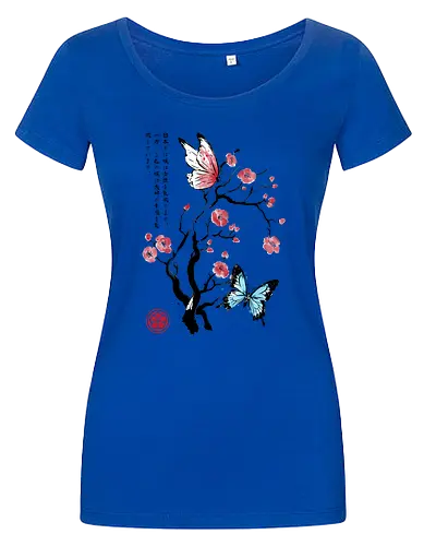 Two butterflies sumi e