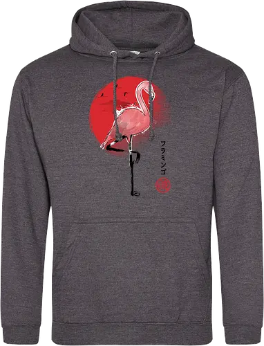 Flamingo sumi e