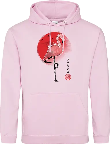 Flamingo sumi e