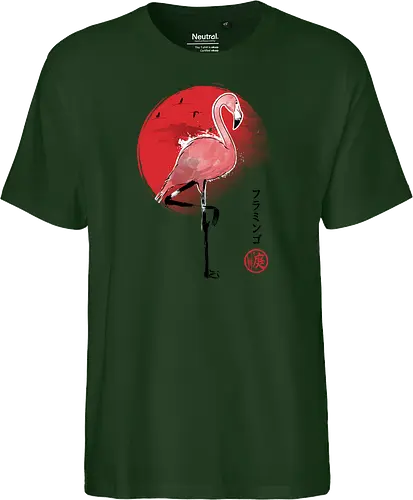 Flamingo sumi e