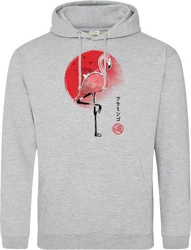 Flamingo sumi e