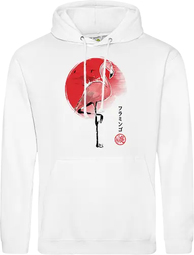 Flamingo sumi e