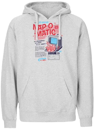 Nap-o-Matic - nap, nickerchen, chill, cat, katze, computer, keyboard, tastatur, schlafen - Fairtrade Hoodie