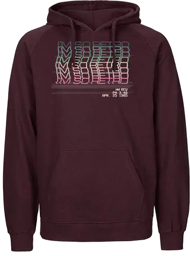 Retro - retro, tv, Interference, Bildstörung, video, VHS - Fairtrade Hoodie