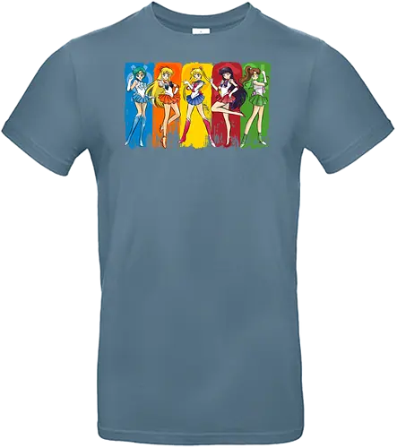 Sailor scouts - moon, colorful, warrior, luna - Standard T-Shirt