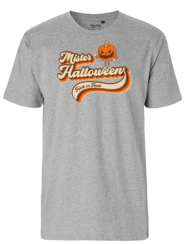 Mister Halloween - pumpkin, kürbis, Trick or treat - Fairtrade T-Shirt