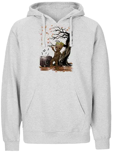 Autumn dance - tree, wood, cute, lves - Fairtrade Hoodie