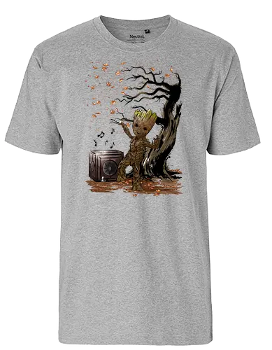 Autumn dance - tree, wood, cute, lves - Fairtrade T-Shirt