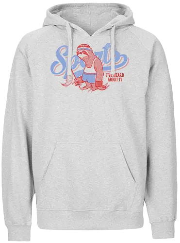 Sports - sport, sloth, faultier, faul, chill, lazy - Fairtrade Hoodie