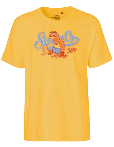 Sports - sport, sloth, faultier, faul, chill, lazy - Fairtrade T-Shirt