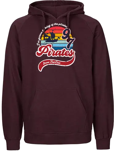King of the pirates - luffy, Straw hat, piece, retro - Fairtrade Hoodie