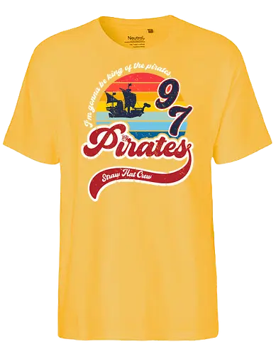 King of the pirates - luffy, Straw hat, piece, retro - Fairtrade T-Shirt