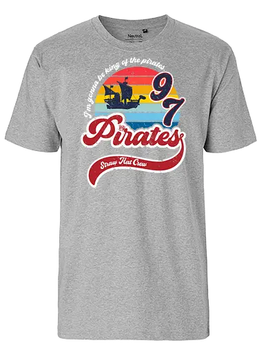 King of the pirates - luffy, Straw hat, piece, retro - Fairtrade T-Shirt