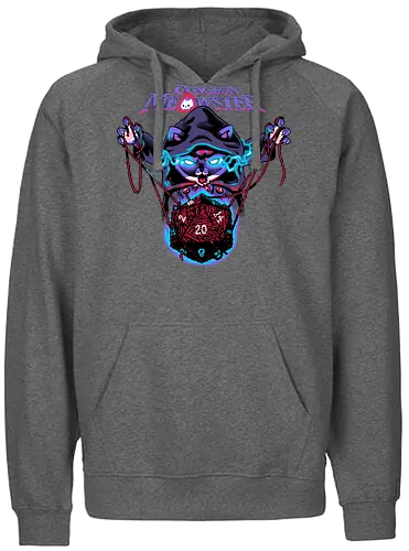 Dungeon Meowster - dungeons, dragons, pen and paper, cat, katze, dice, würfel, w20, Pen and Paper - Fairtrade Hoodie