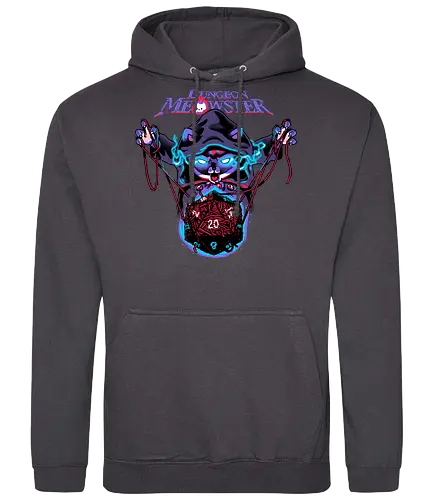 Dungeon Meowster - dungeons, dragons, pen and paper, cat, katze, dice, würfel, w20, Pen and Paper - Standard Hoodie