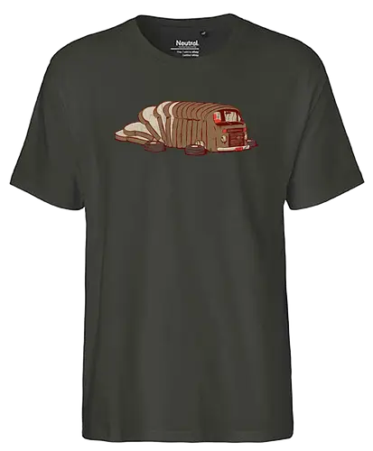 Loafwagen - Loaf, brot, Laib, auto, camper, bulli, brd - Fairtrade T-Shirt