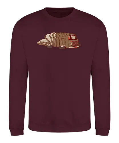 Loafwagen - Loaf, brot, Laib, auto, camper, bulli, brd - Sweatshirt