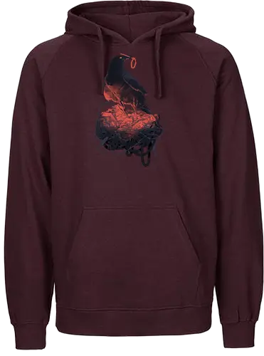 Calm like a Bomb - grenade, bombe, crow, rabe, Consolet - Fairtrade Hoodie