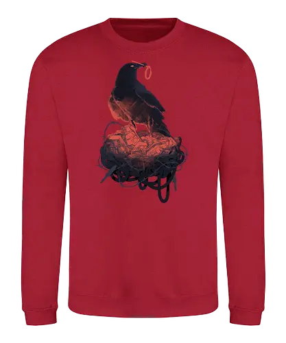Calm like a Bomb - grenade, bombe, crow, rabe, Consolet - Sweatshirt