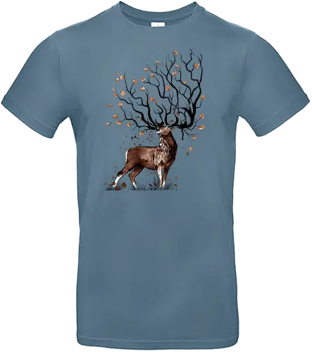 Autumn deer - autumn, deer, hirsch, herbst, lves - Standard T-Shirt