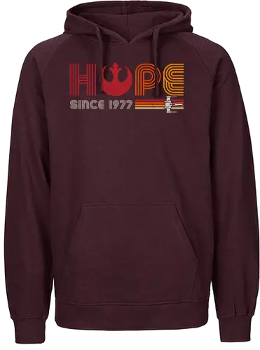 HOPE since 1977 - Hoffnung, space opera, retro, movie - Fairtrade Hoodie